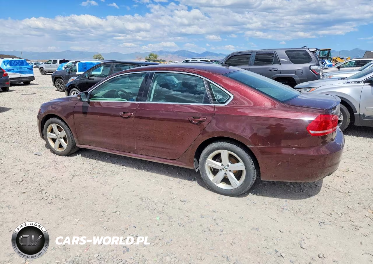 2013 Volkswagen Passat Se VIN:1VWBN7A38DC059195 - 2