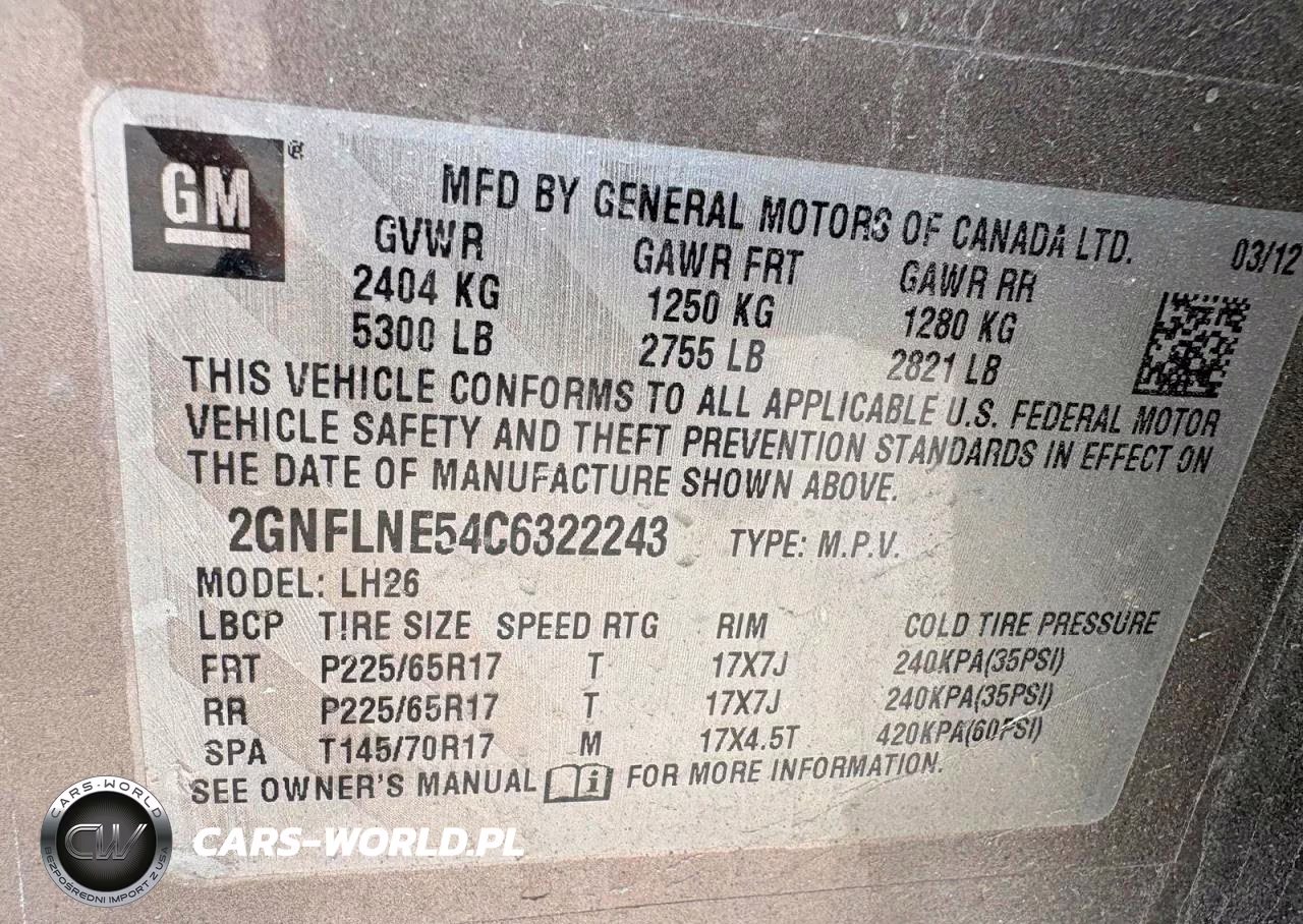 2012 Chevrolet Equinox Lt VIN:2GNFLNE54C6322243 - 10