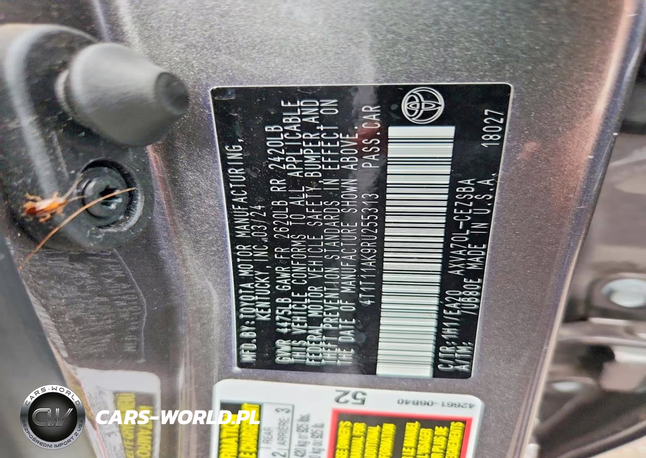 2024 Toyota Camry Se VIN:4T1T11AK9RU255313 - 12