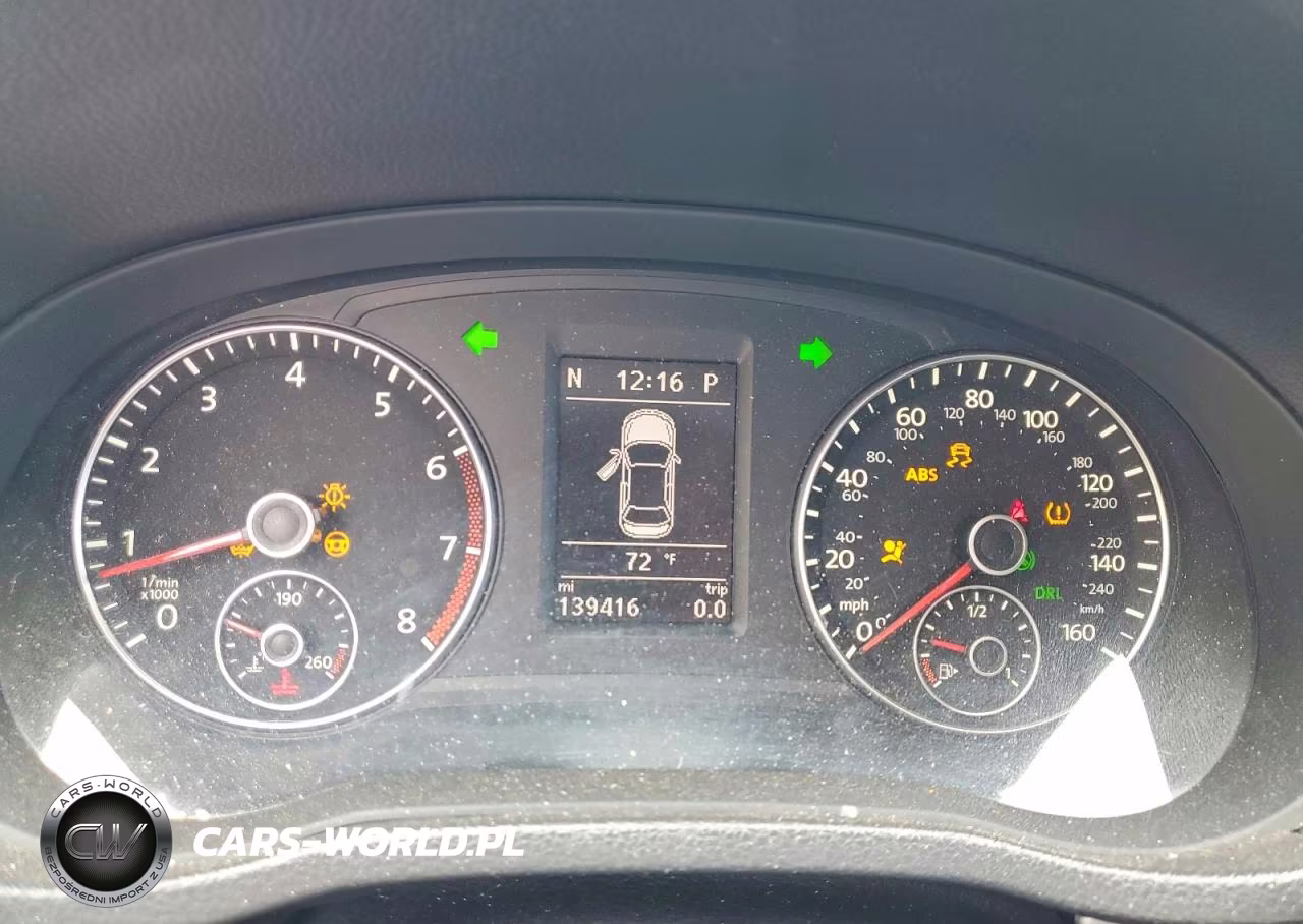 2014 Volkswagen Passat Se VIN:1VWBT7A35EC093666 - 9