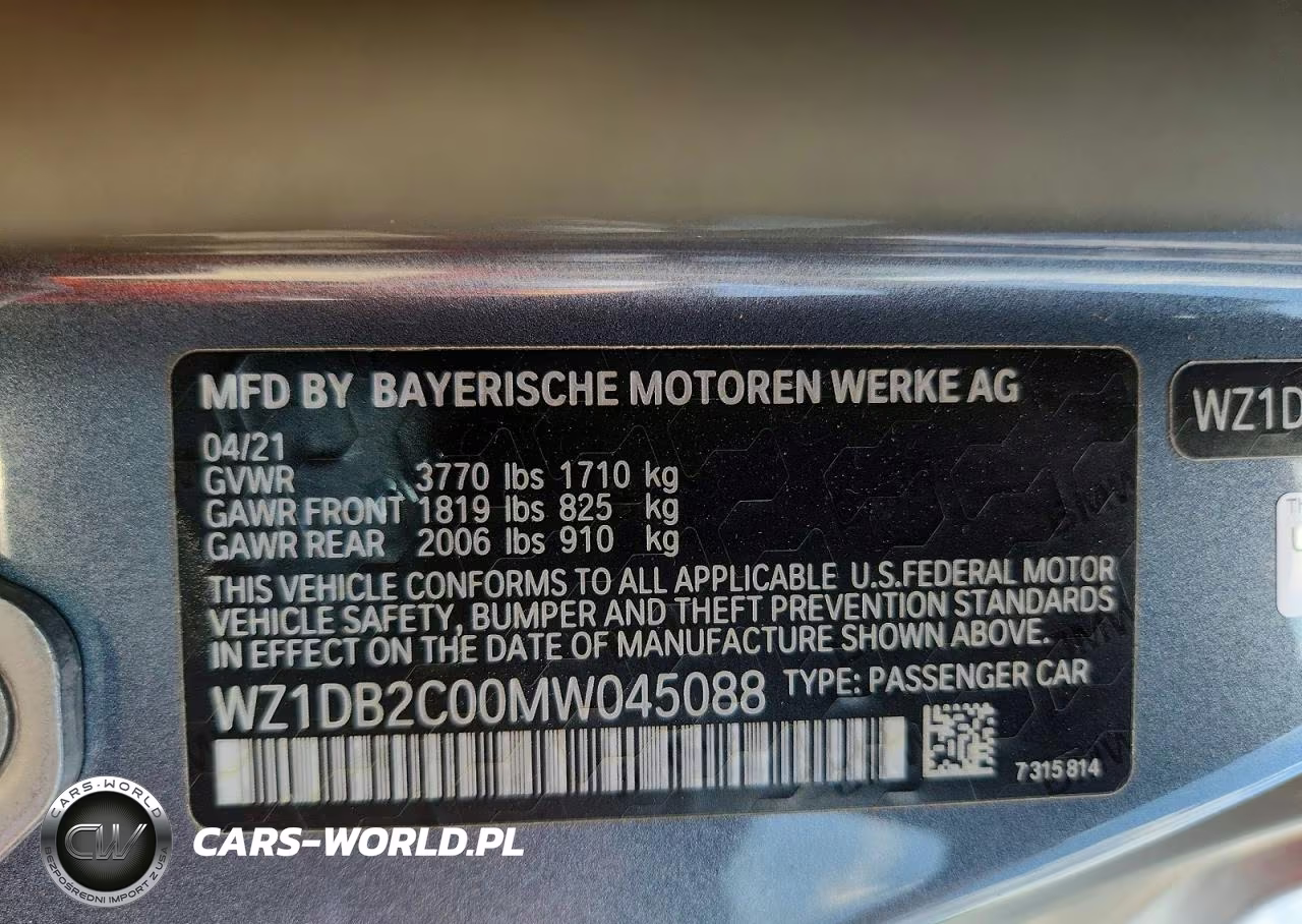 2021 Toyota Gr Supra 2.0 VIN:WZ1DB2C00MW045088 - 13
