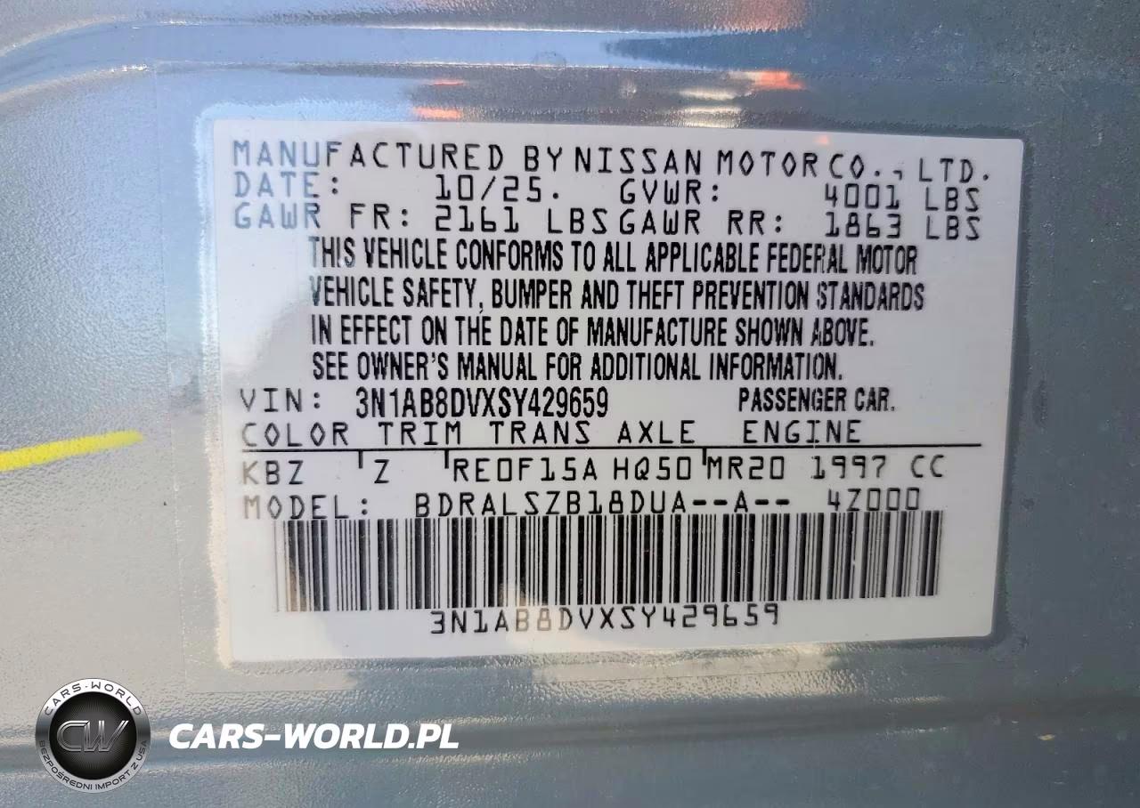 2025 Nissan Sentra Sr VIN:3N1AB8DVXSY429659 - 12