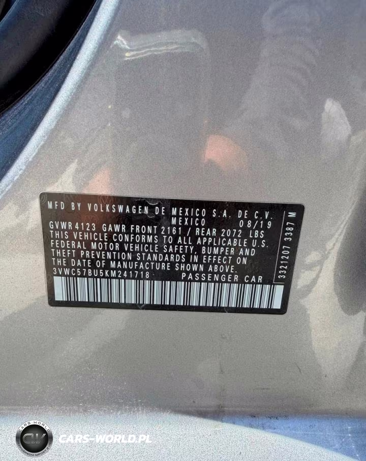 2019 Volkswagen Jetta S VIN:3VWC57BU5KM241718 - 10