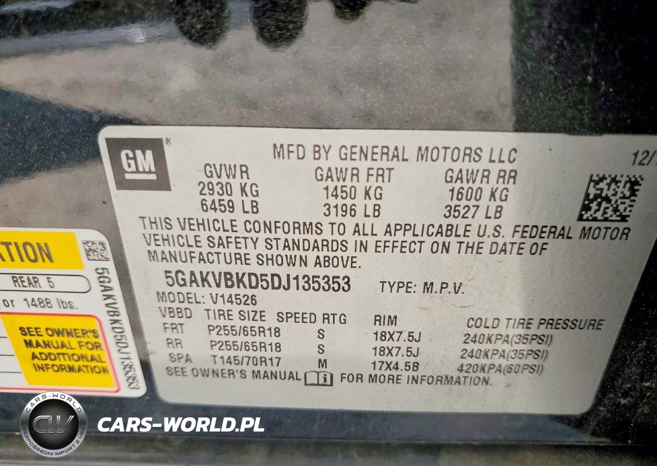 2013 Buick Enclave VIN:5GAKVBKD5DJ135353 - 13
