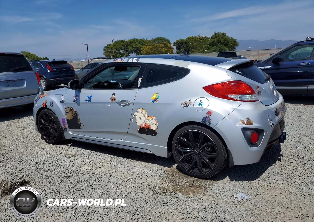 2014 Hyundai Veloster Turbo VIN:KMHTC6AE8EU203912 - 2