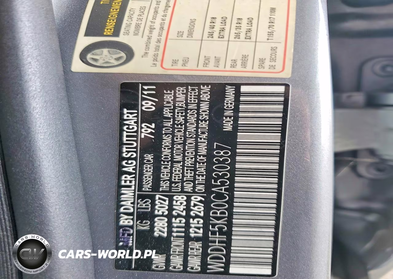 2012 Mercedes-Benz E 350 VIN:WDDHF5KB0CA530387 - 12