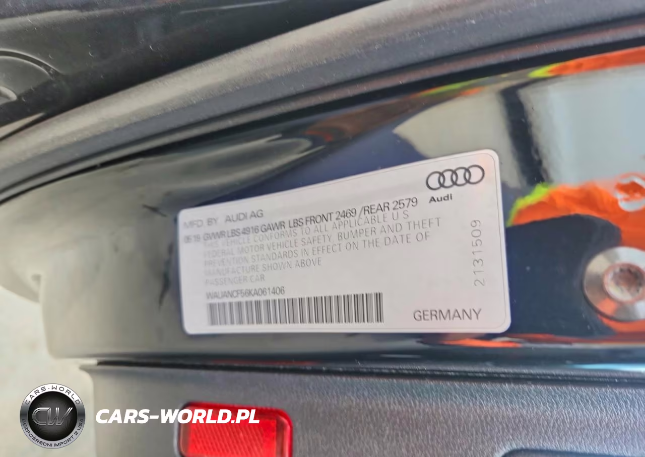 2019 Audi A5 Premium VIN:WAUANCF56KA061406 - 12