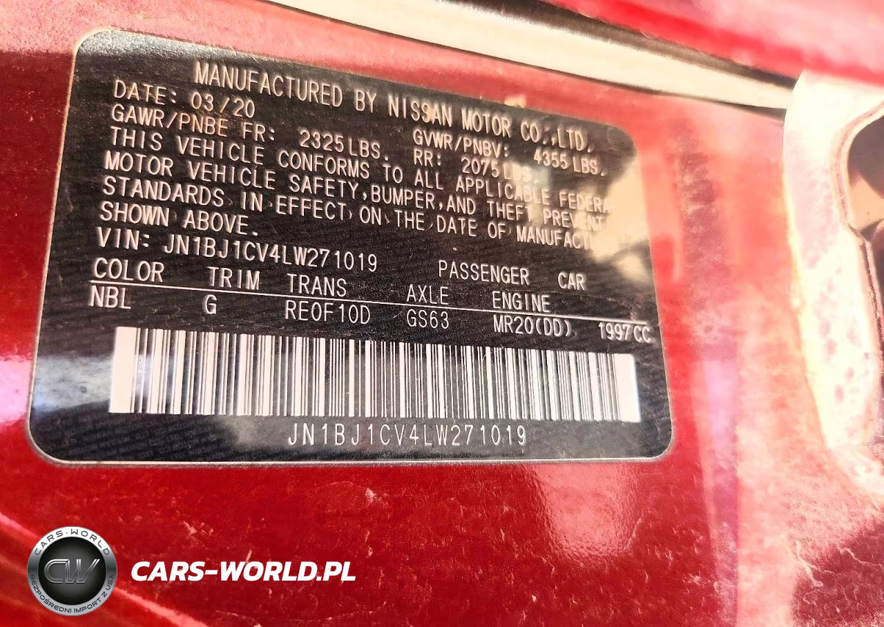 2020 Nissan Rogue Sport S VIN:JN1BJ1CV4LW271019 - 12