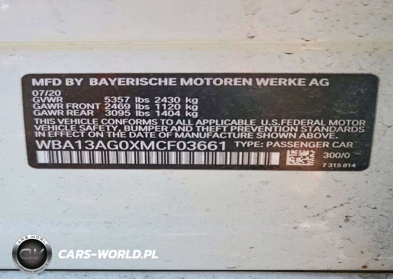 2021 BMW 530E VIN:WBA13AG0XMCF03661 - 12
