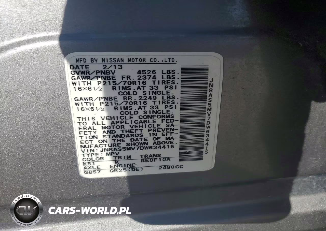 2013 Nissan Rogue S VIN:JN8AS5MV7DW634415 - 12