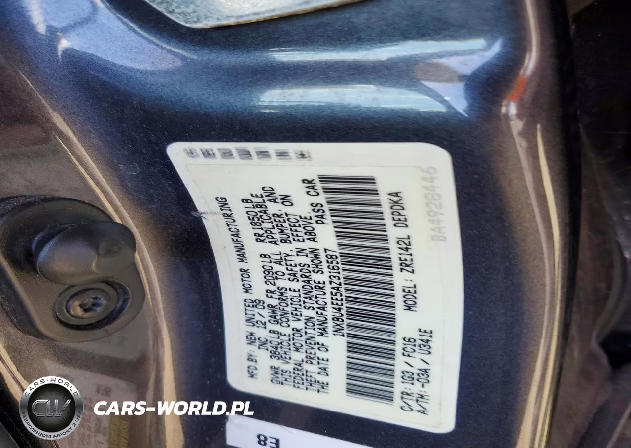 2010 Toyota Corolla Le VIN:1NXBU4EE5AZ316587 - 12