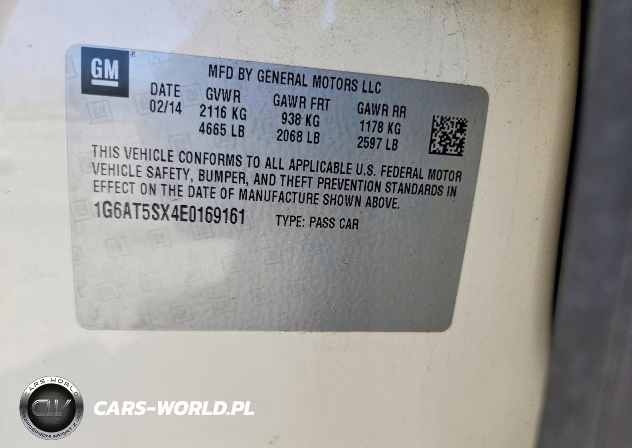 2014 Cadillac Cts Premium Collection VIN:1G6AT5SX4E0169161 - 12