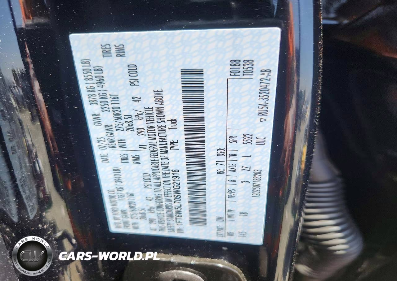 2025 Ford F150 Lightning Lariat VIN:1FT6W5L70SWG21916 - 13