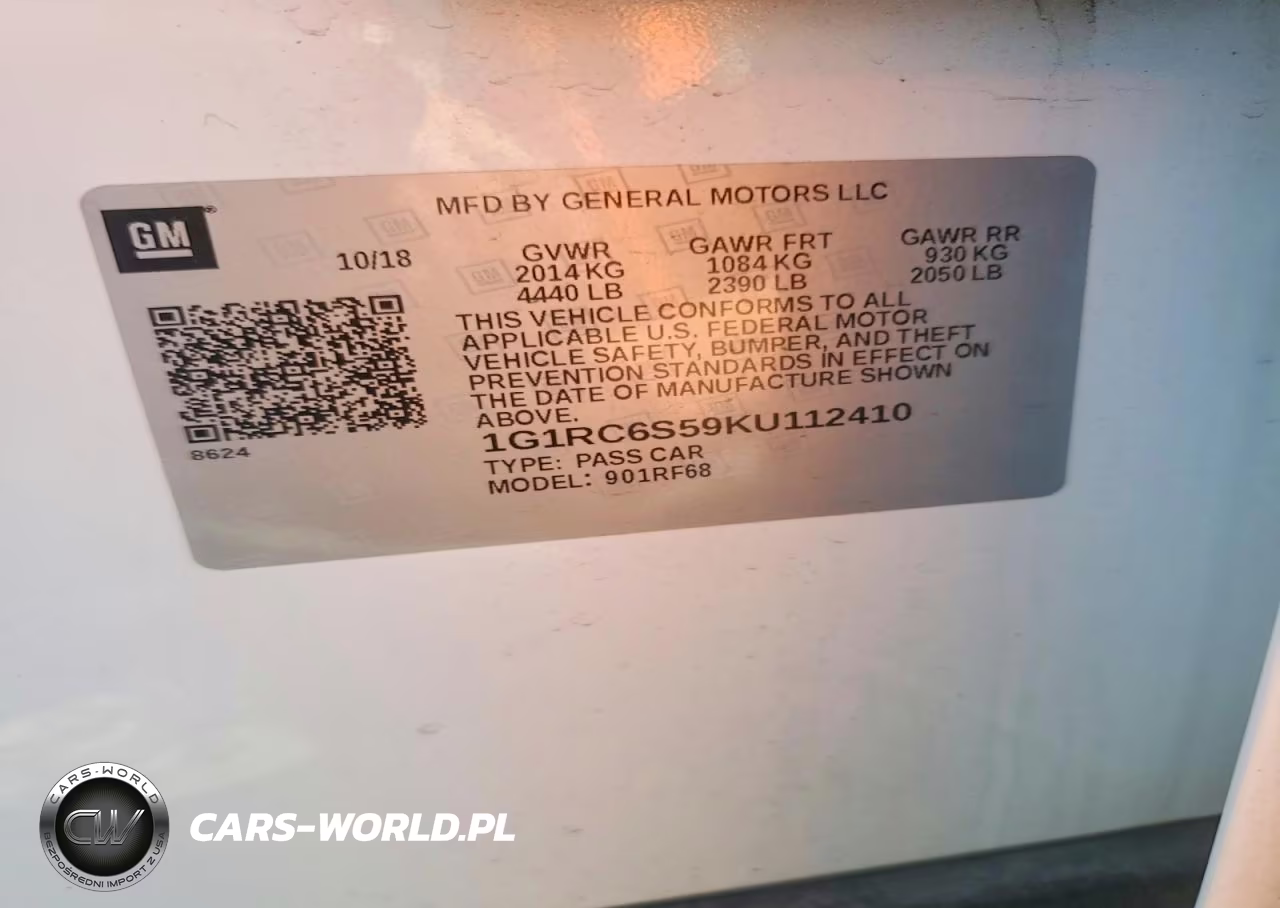 2019 Chevrolet Volt Lt VIN:1G1RC6S59KU112410 - 13