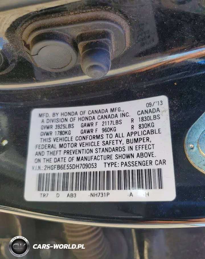 2013 Honda Civic Si VIN:2HGFB6E55DH709053 - 12