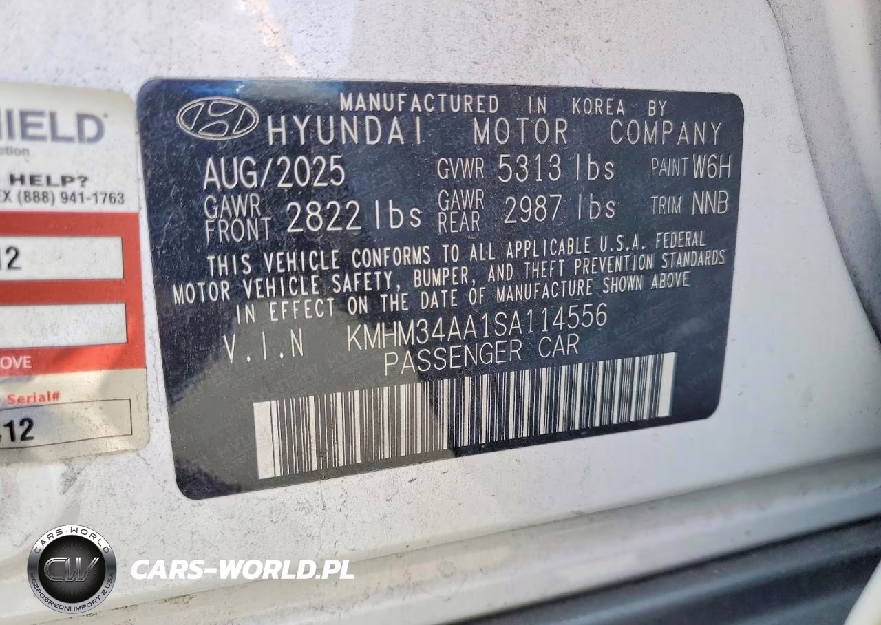 2025 Hyundai Ioniq 6 Sel VIN:KMHM34AA1SA114556 - 12