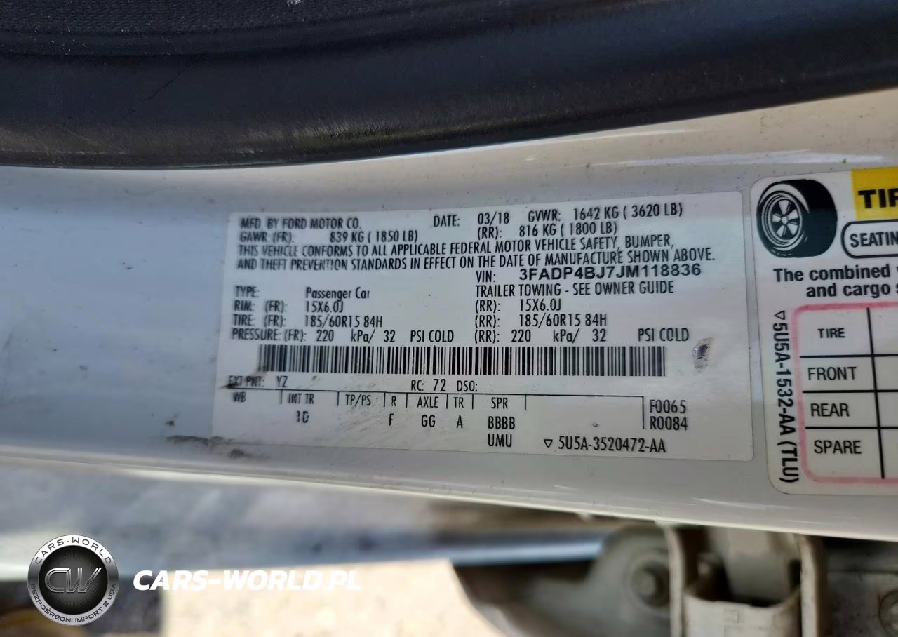 2018 Ford Fiesta Se VIN:3FADP4BJ7JM118836 - 12