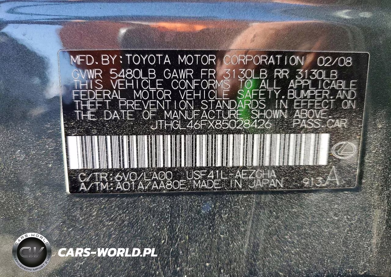 2008 Lexus Ls 460L VIN:JTHGL46FX85028426 - 13