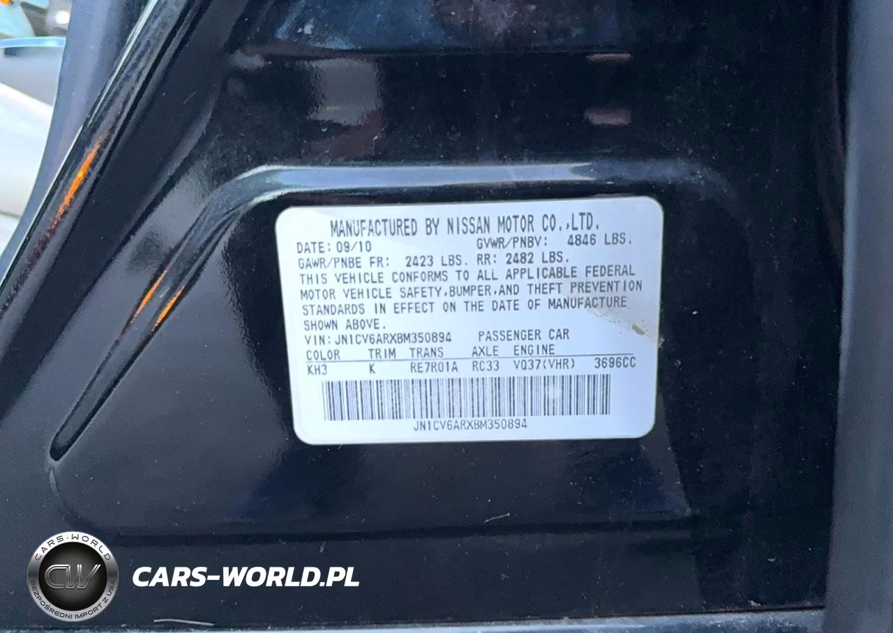 2011 Infiniti G37 Sedan X VIN:JN1CV6ARXBM350894 - 10