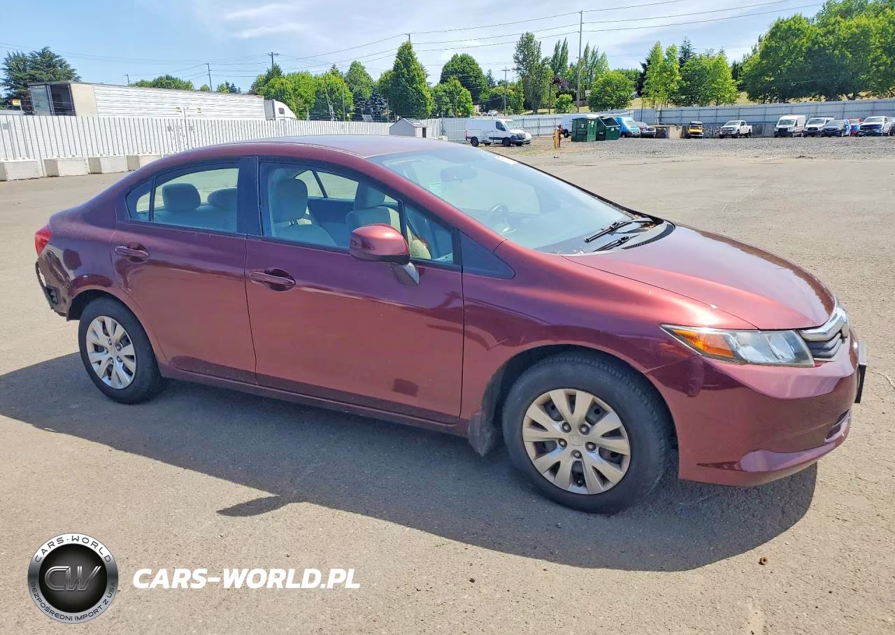 2012 Honda Civic Lx VIN:2HGFB2F56CH592444 - 4