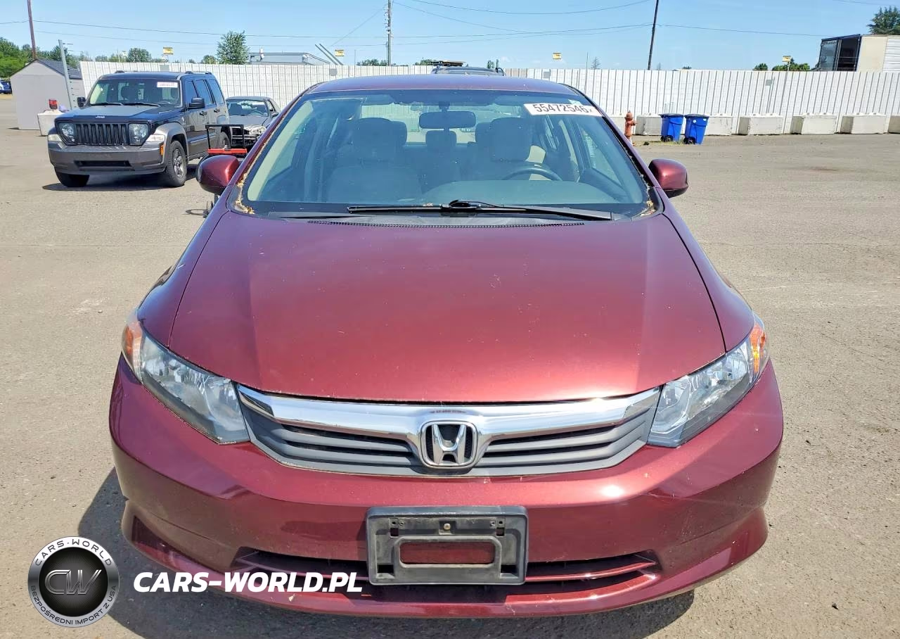 2012 Honda Civic Lx VIN:2HGFB2F56CH592444 - 5