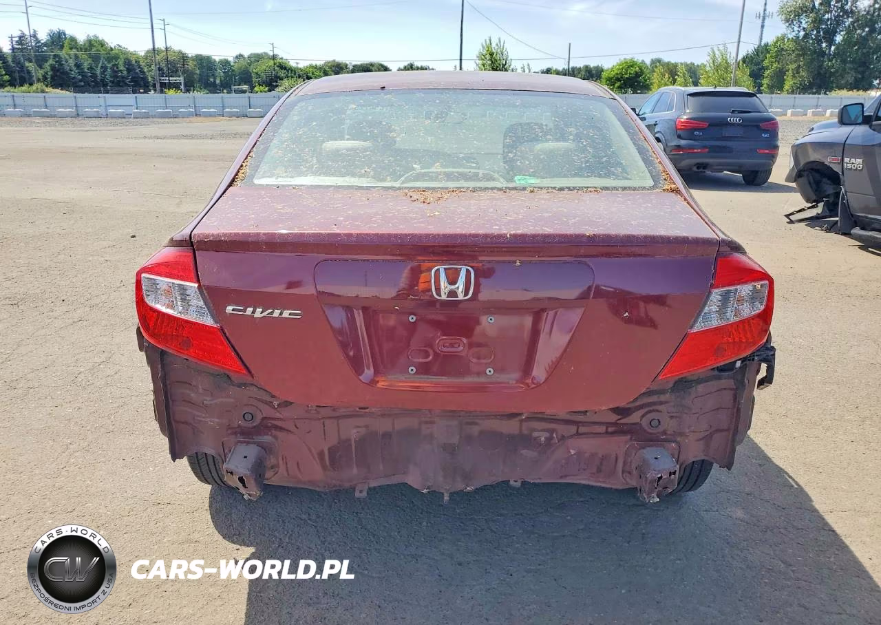 2012 Honda Civic Lx VIN:2HGFB2F56CH592444 - 6