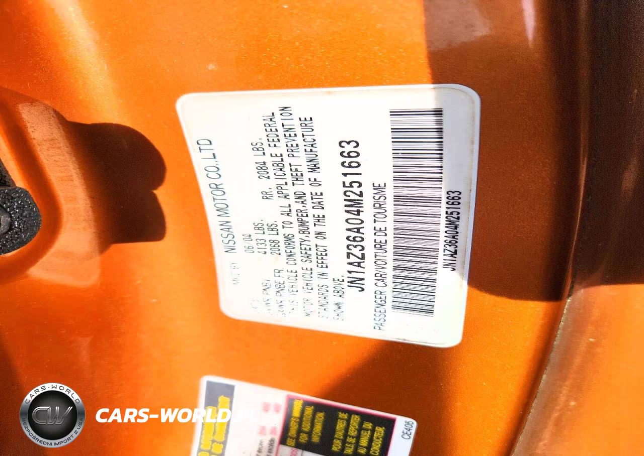 2004 Nissan 350Z Roadster VIN:JN1AZ36A04M251663 - 12
