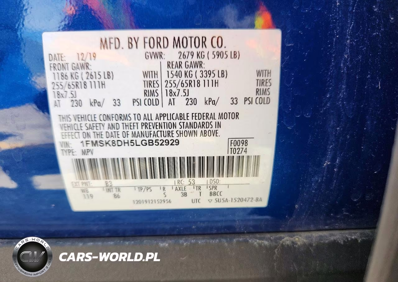 2020 Ford Explorer Xlt VIN:1FMSK8DH5LGB52929 - 13