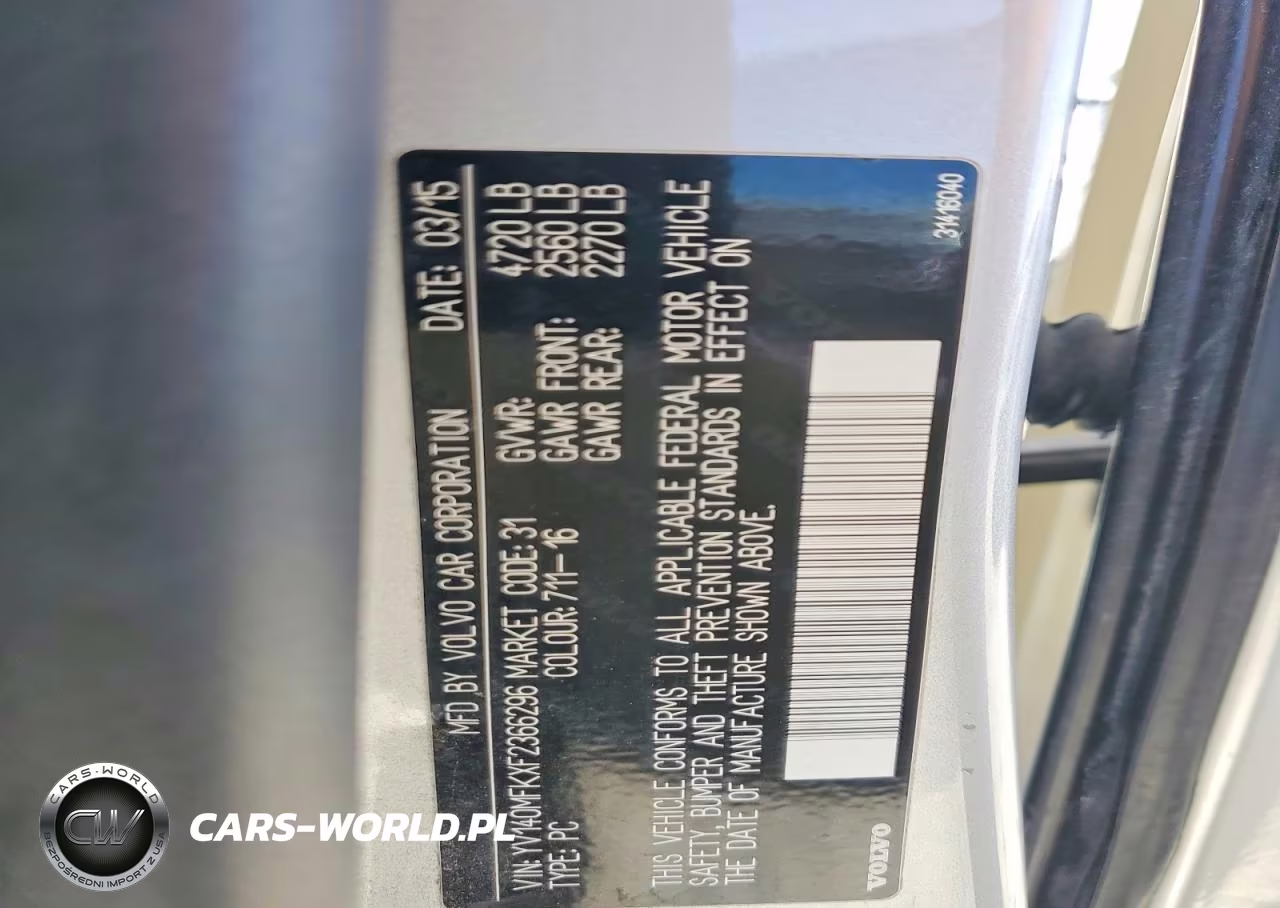 2015 Volv S60 VIN:YV140MFKXF2366296 - 12