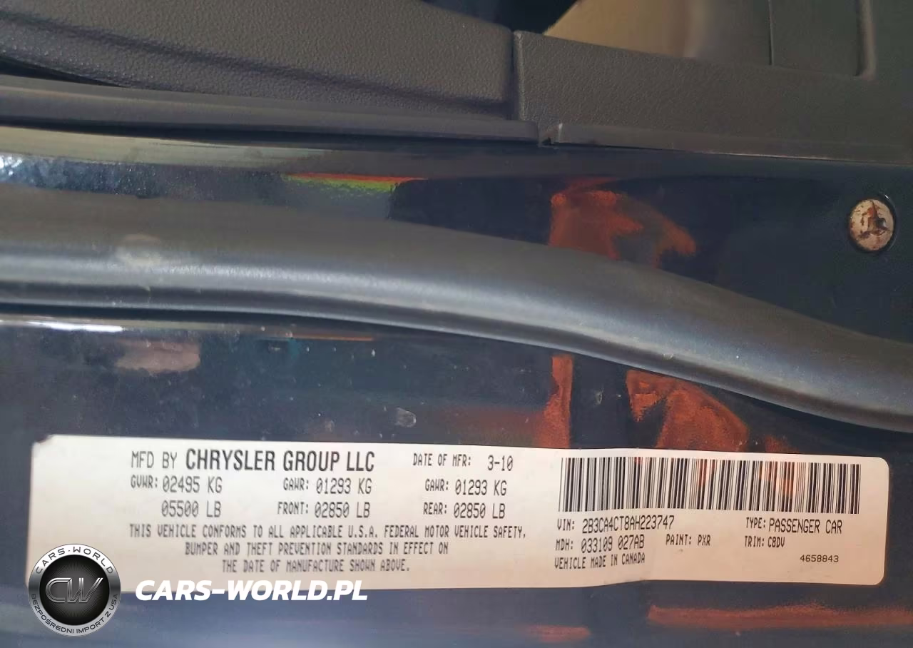 2010 Dodge Charger VIN:2B3CA4CT8AH223747 - 12