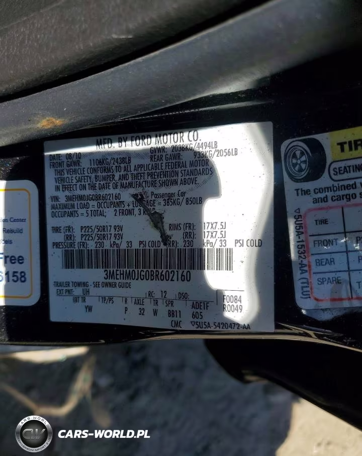 2011 Mercury Milan Premier VIN:3MEHM0JG0BR602160 - 12