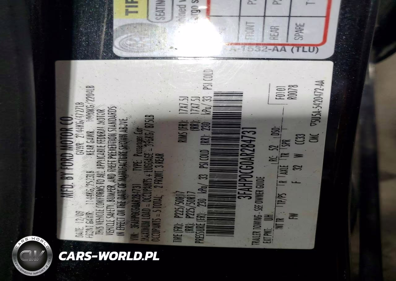 2010 Ford Fusion Sel VIN:3FAHP0CG0AR284731 - 12
