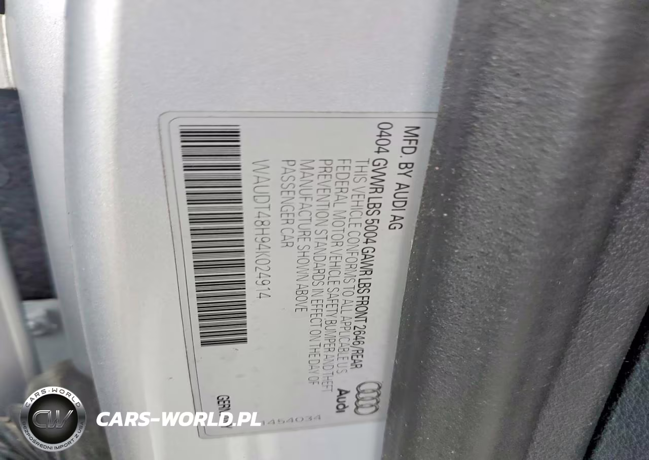 2004 Audi A4 Quattro VIN:WAUDT48H94K024914 - 12