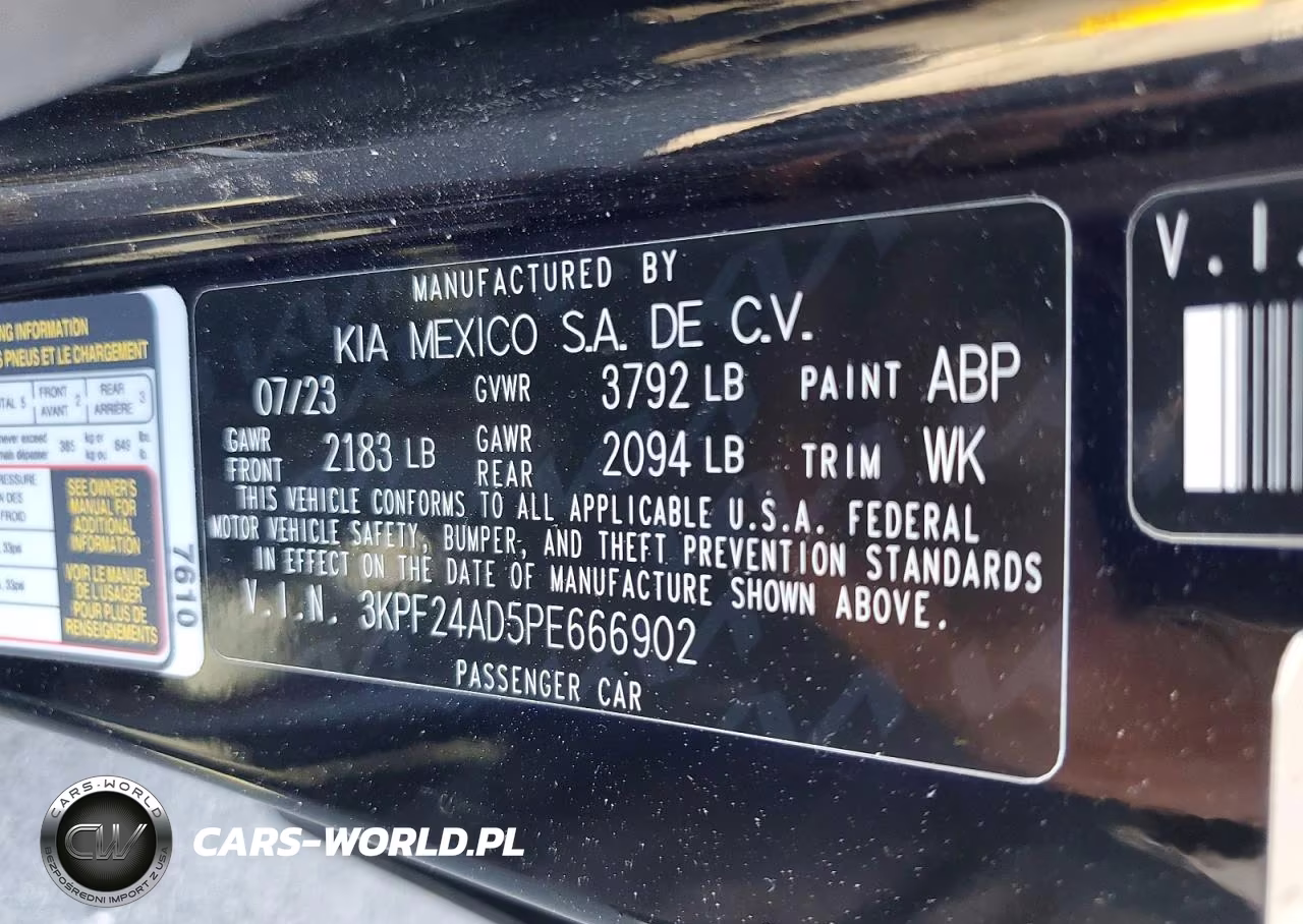 2023 Kia Forte Lxs VIN:3KPF24AD5PE666902 - 12