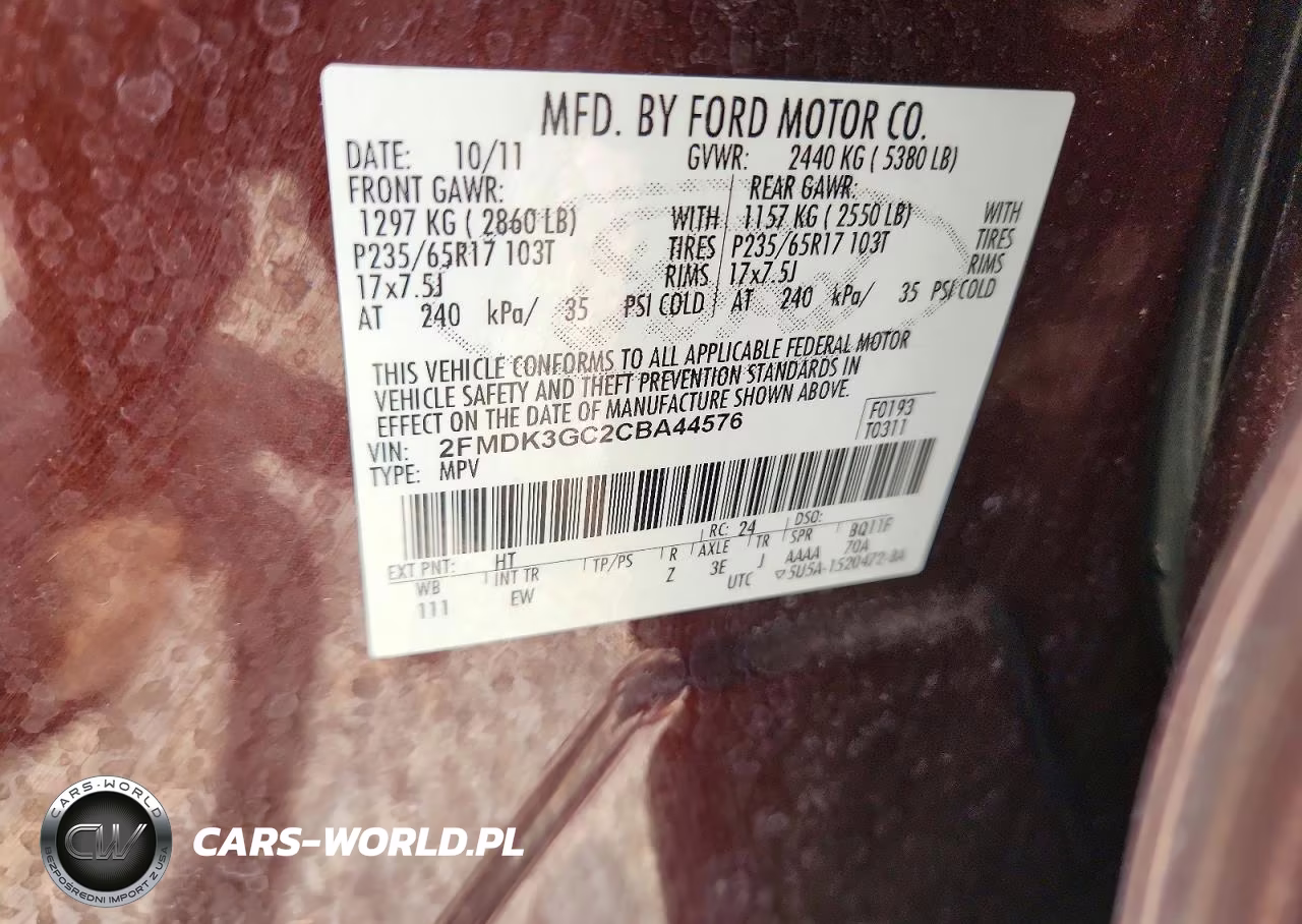 2012 Ford Edge Se VIN:2FMDK3GC2CBA44576 - 14