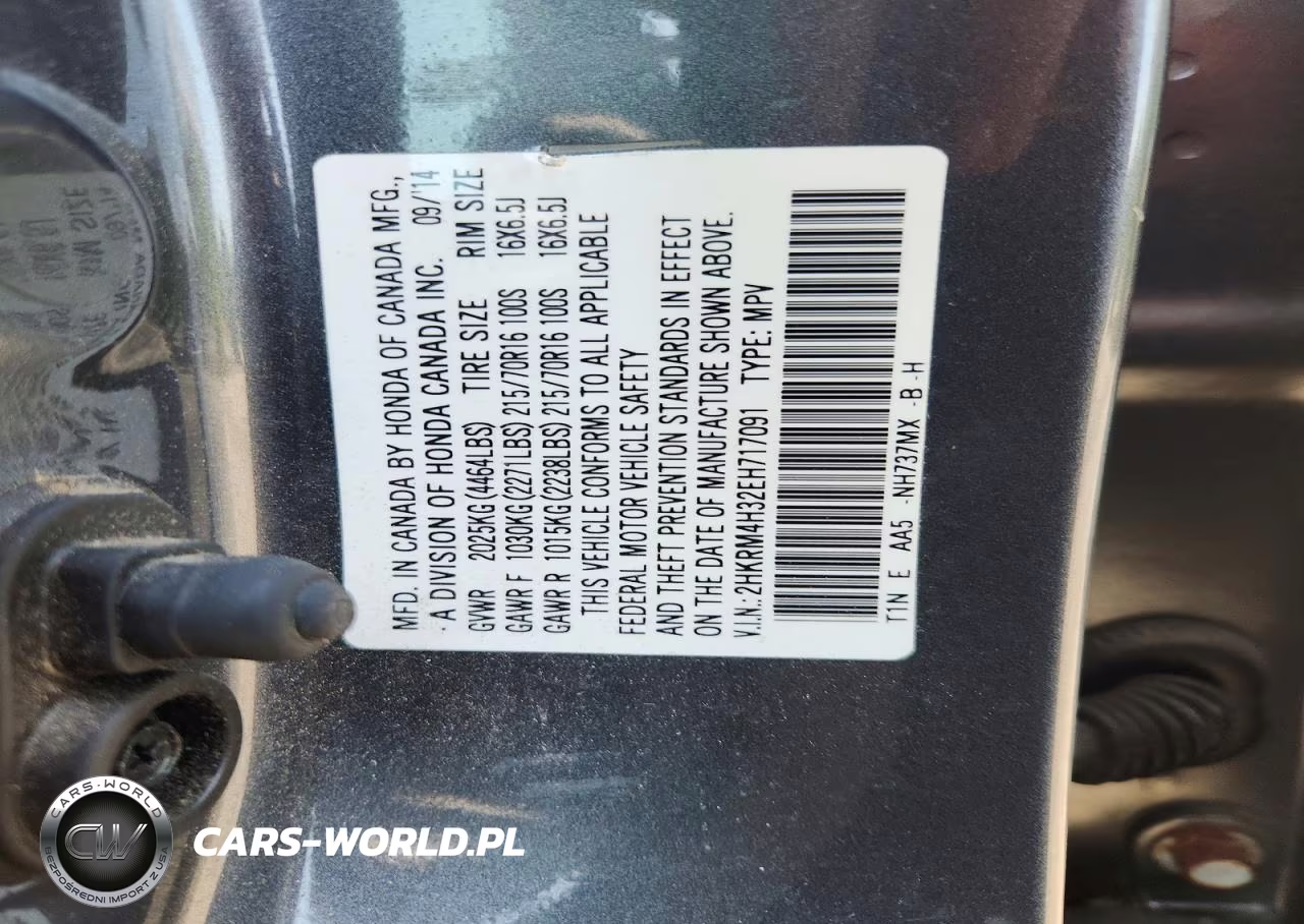2014 Honda Cr-V Lx VIN:2HKRM4H32EH717091 - 13