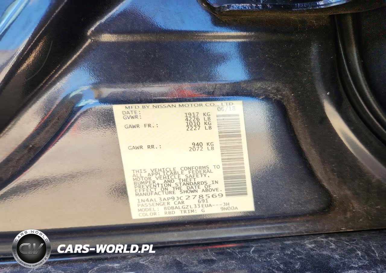 2018 Nissan Altima VIN:1N4AL3AP9JC278569 - 13