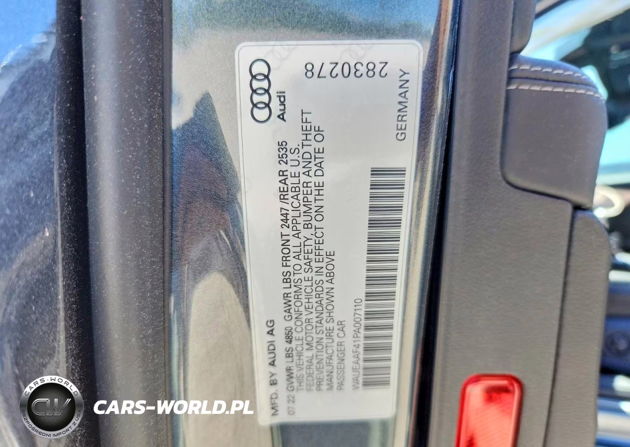 2023 Audi A4 Premium Plus 45 VIN:WAUEAAF41PA007110 - 12