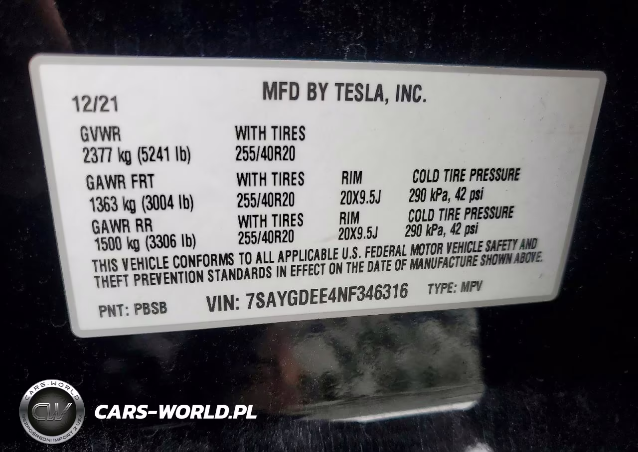 2022 Tesla Model Y VIN:7SAYGDEE4NF346316 - 13