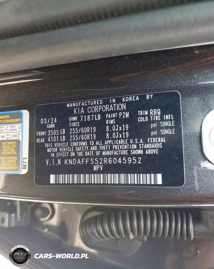 2024 Kia Ev9 Wind VIN:KNDAFFS52R6045952 - 14