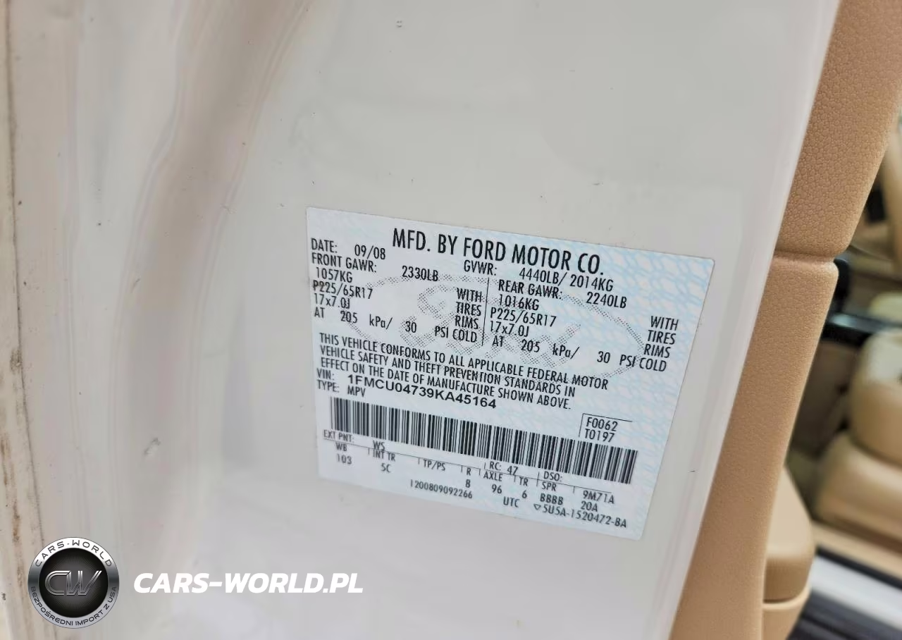2009 Ford Escape Limited VIN:1FMCU04739KA45164 - 13