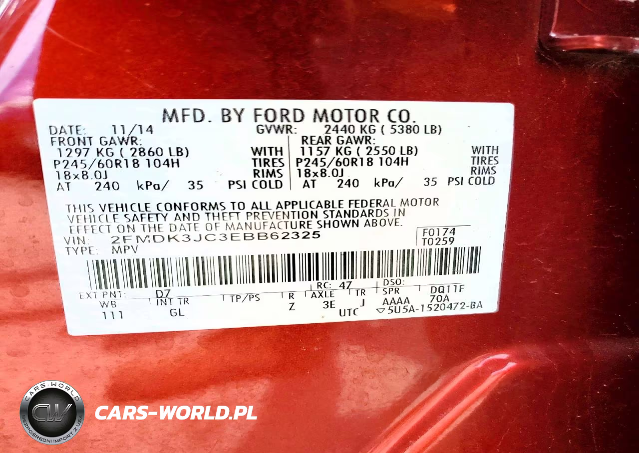 2014 Ford Edge Sel VIN:2FMDK3JC3EBB62325 - 13