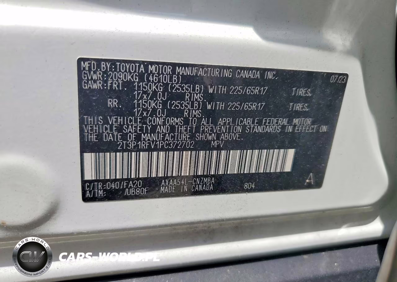 2023 Toyota Rav4 Xle VIN:2T3P1RFV1PC372702 - 13