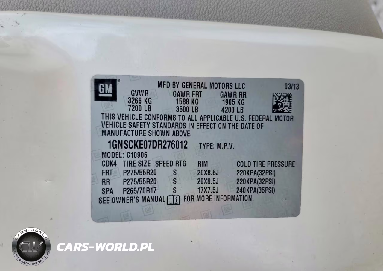 2013 Chevrolet Suburban C1500 Ltz VIN:1GNSCKE07DR276012 - 13