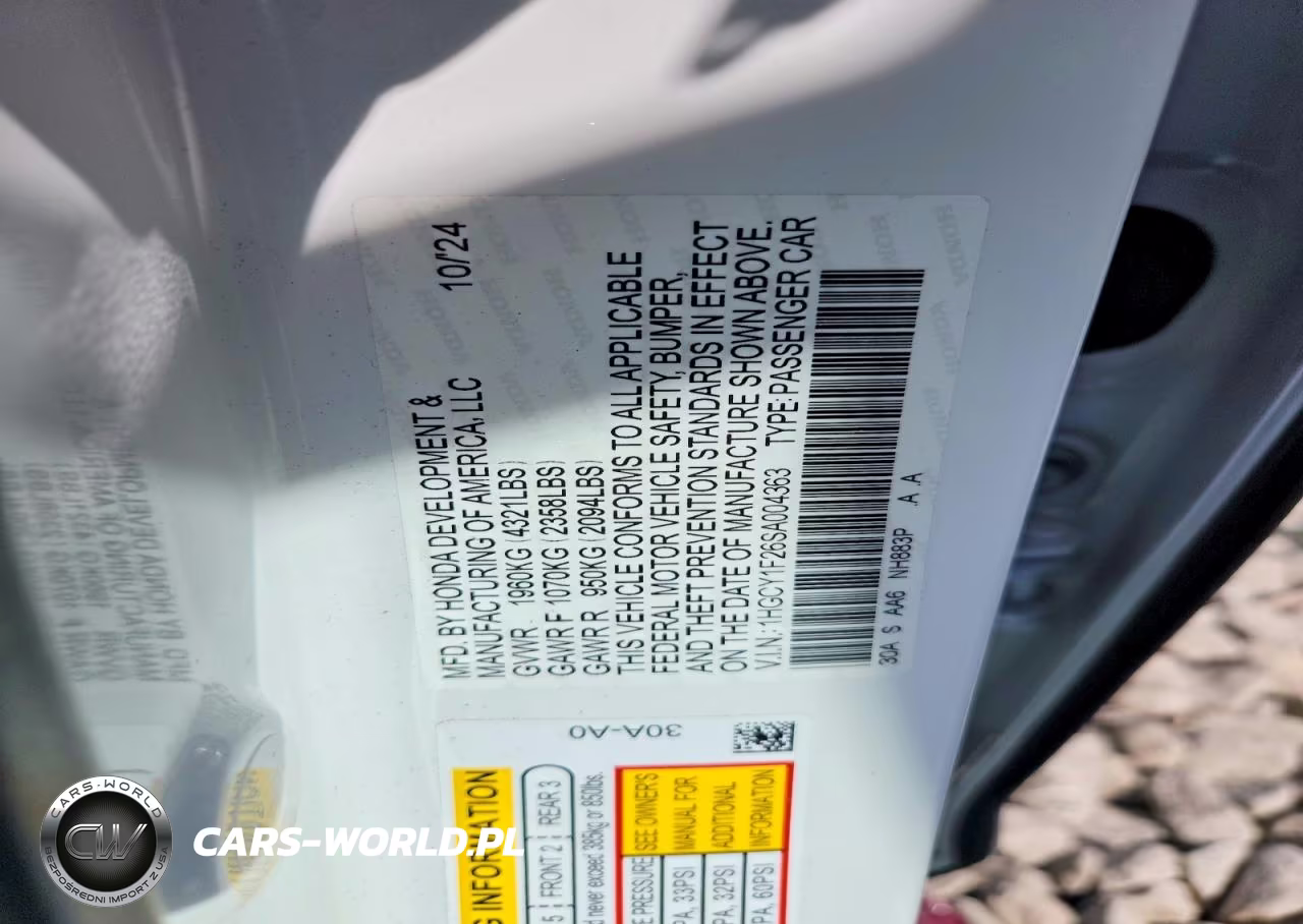 2025 Honda Accord Lx VIN:1HGCY1F26SA004363 - 12