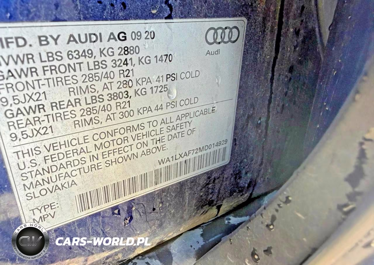 2021 Audi Q7 Premium Plus VIN:WA1LXAF72MD014929 - 10