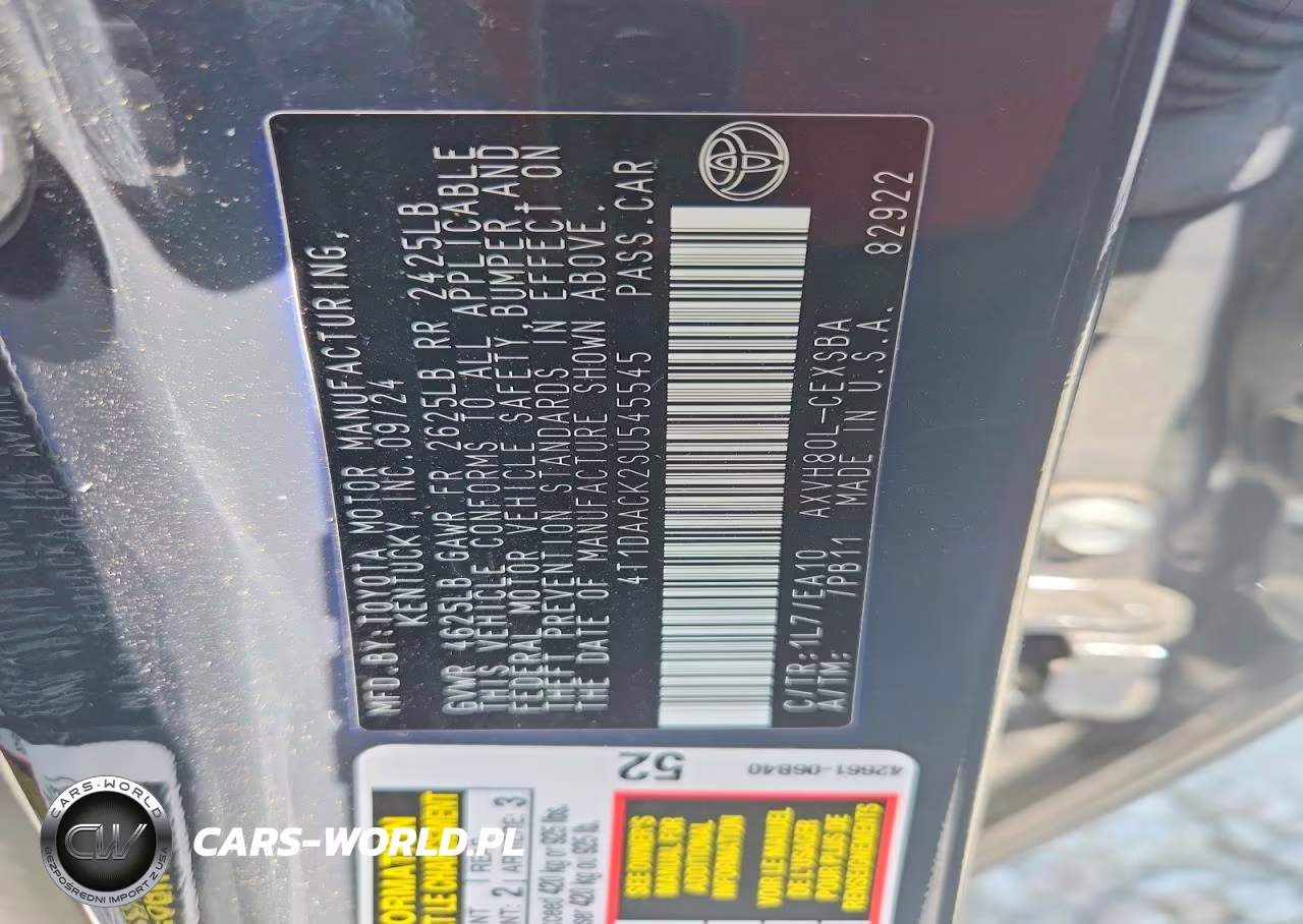 2025 Toyota Camry Se VIN:4T1DAACK2SU545545 - 13