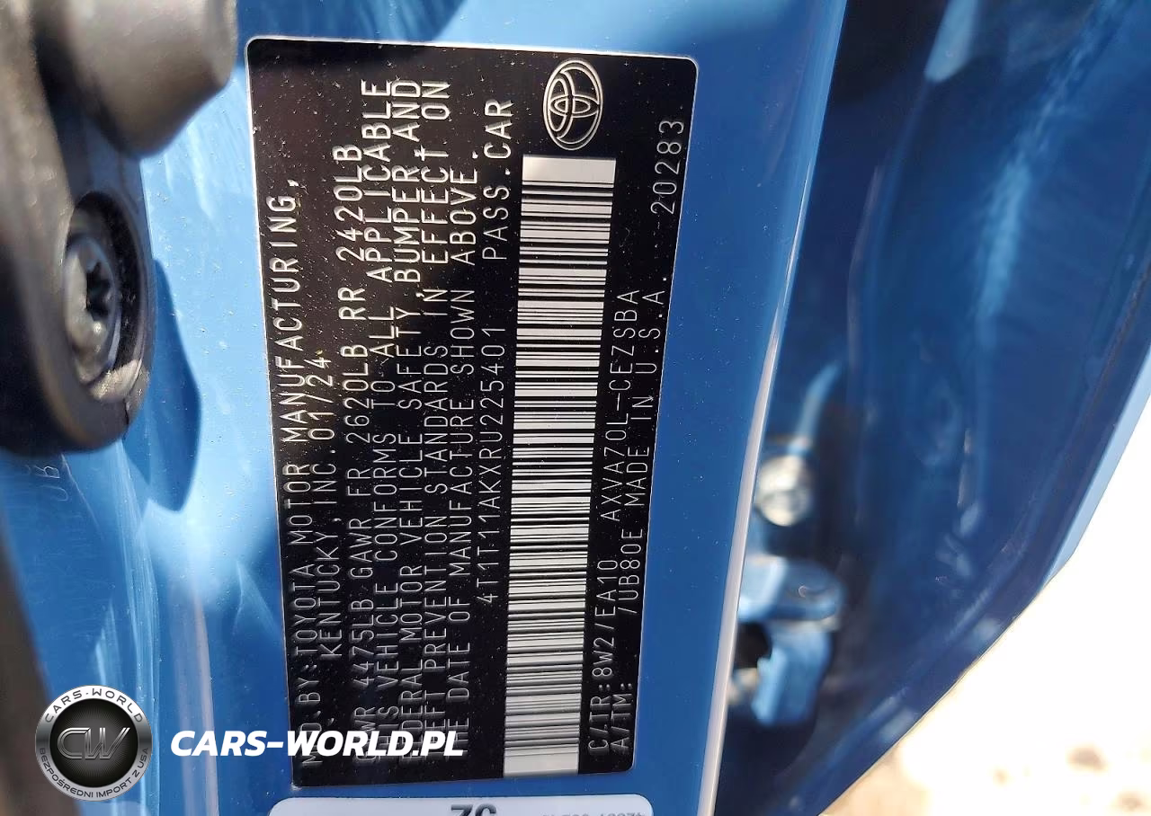 2024 Toyota Camry Se VIN:4T1T11AKXRU225401 - 13