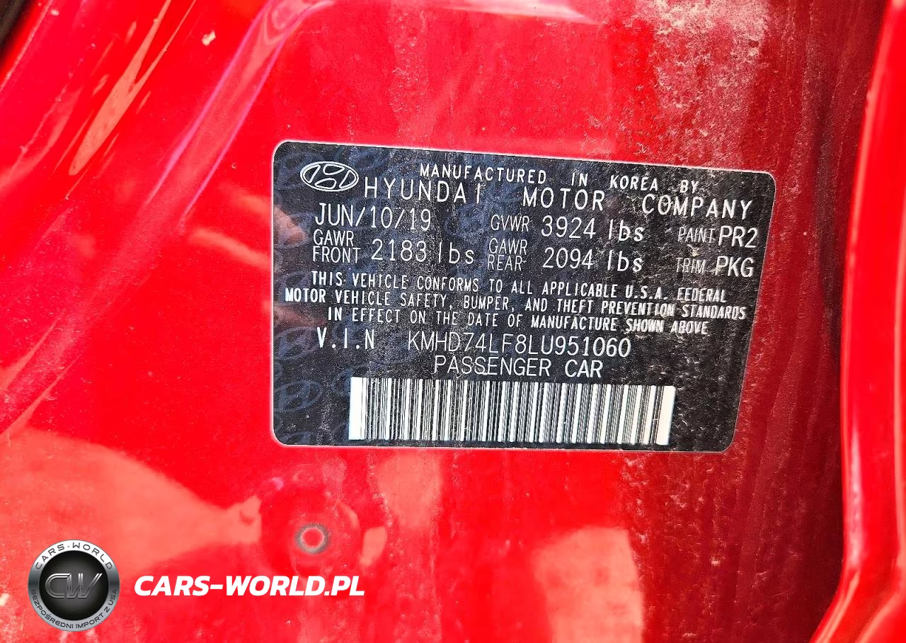 2020 Hyundai Elantra Se VIN:KMHD74LF8LU951060 - 13