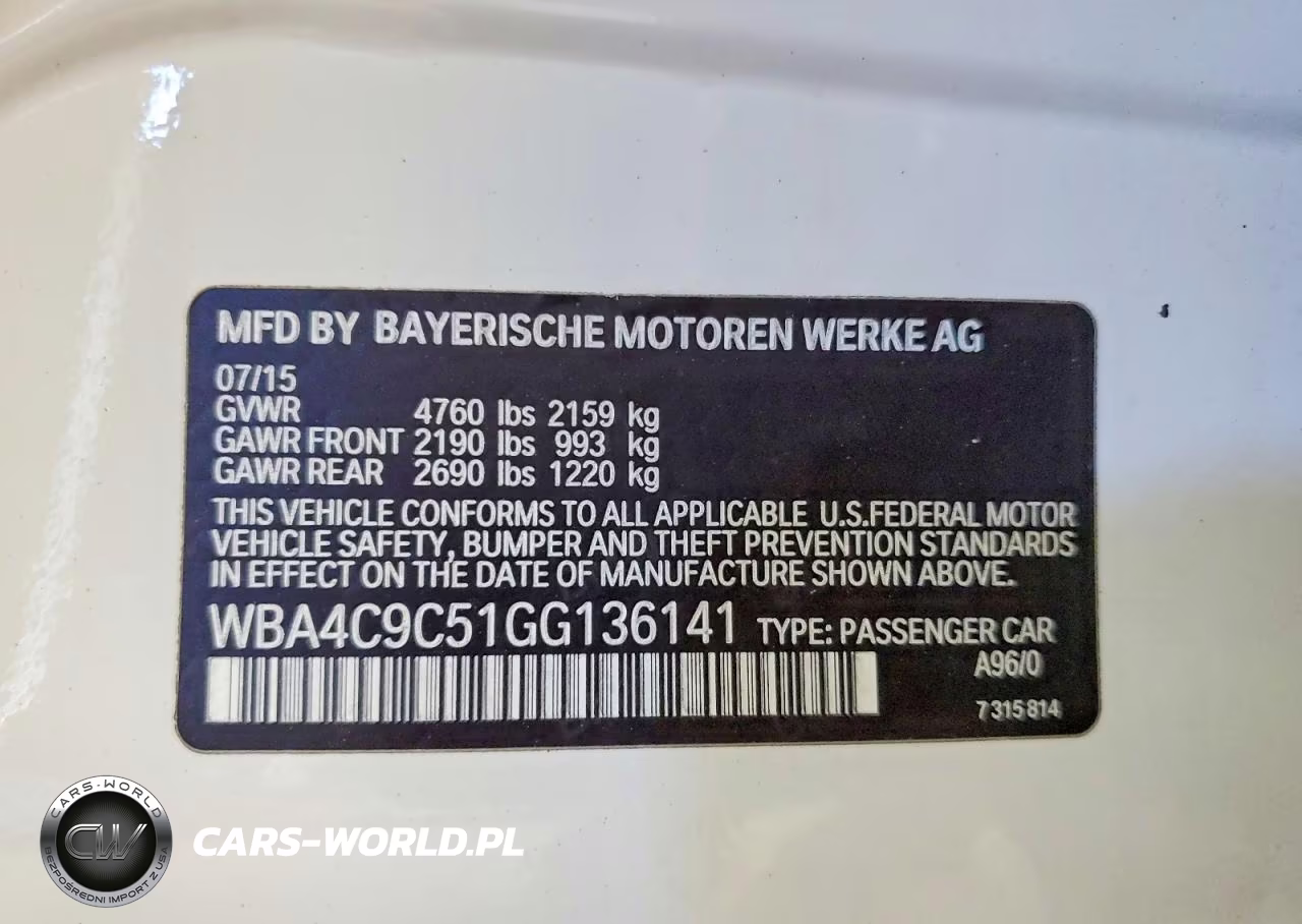 2016 BMW 428 Xi Gran Coupe Sulev VIN:WBA4C9C51GG136141 - 12